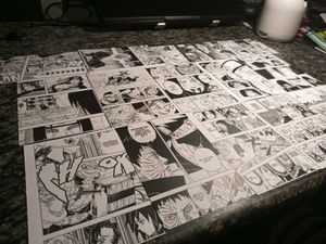 13 Manga pages of wall decoration