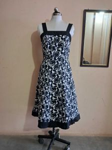 Black And White Floral Dress