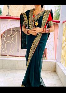New Dola Silk Saree With Blouse Piece