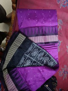 Papa Silk Saree Purple Pink
