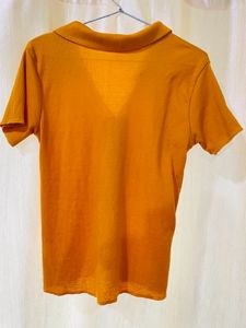 Yellow crop Top