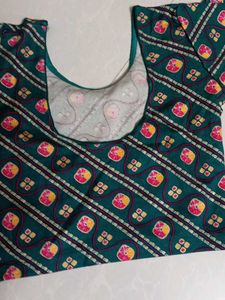 Green Printed Blouse