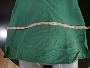 &#34;M&amp;S&#34; Solid Green Sleeveless Apron Top