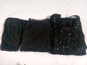 Black Embroidered Kurti