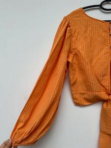 Orange Cropped Top