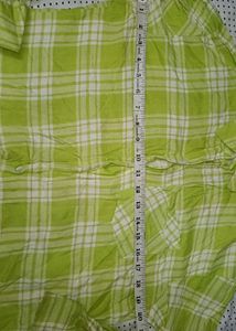 Green Plaid Flannel Shirt