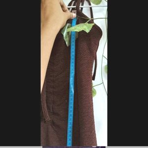 BrandNewBrownTie-upMiniDress