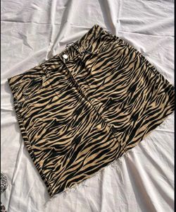 Mini Cheetah Print Skirt