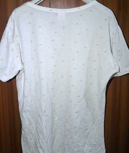 White T-Shirt with Cheery Print 🍒