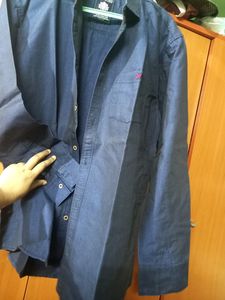 Full Hand Blue Shirt (XL Size/ 40 Inch)