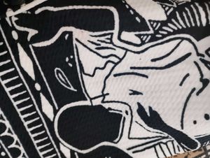 unisex oversized shirt with ethnic pattern in the