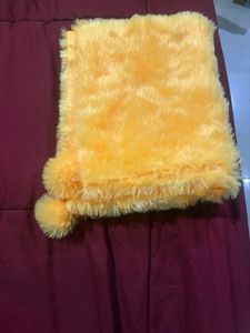 Yellow Pom-Pom Scarf (never used)