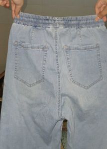 Light Wash Denim Joggers