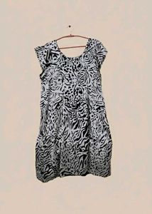 Zebra Print Plus Size Dress