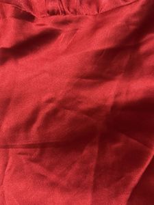 Red Satin Cami Slip