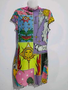 SHEIN GRAPHIC  PRINTED DRESS