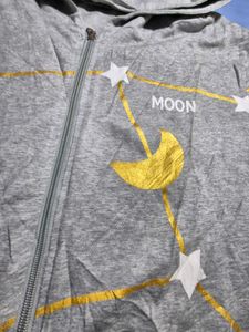 Starry Moon Grey Hoodie