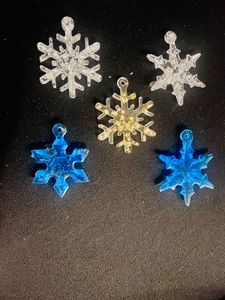 Snowflake Charms (Set of 5)