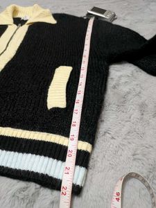 H&amp;M varsity zip-up cardigan