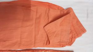 Peach Kurta Set