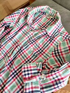 Plaid Flannel Shirt (XS)