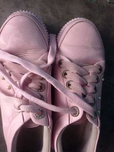 Pink Casual Sneakers