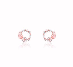 Real Silver 925 Earrings (Rose Gold)