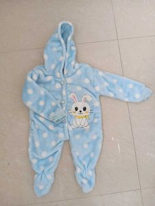 Blue Bunny Fleece Onesie