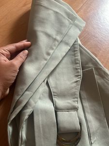Thick Cotton Mixed Trousers With Belt
