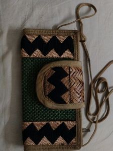 NEW Fancy Jute Clutch