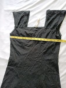 Vintage Lace Black Dress