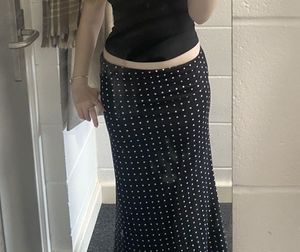 Polka Dot Maxi Skirt🌹❤️
