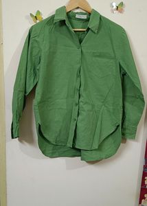 KOREA Imported Parrot Green Women&#39;s Shirt
