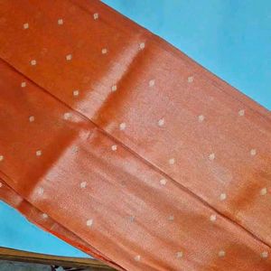 Elegant Orange Saree