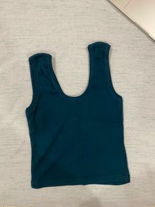 Basic Dark Green Tank Top