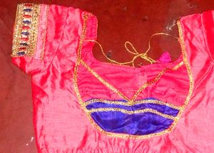 Ethnic Blouse - Pink &amp; Blue