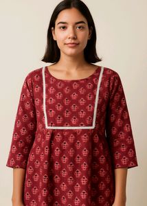 Maroon Tunic