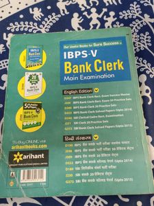 Arihant Ibps Bank Clerk Mains Examination Solved