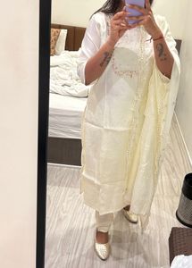 Elegant White Kurta Set