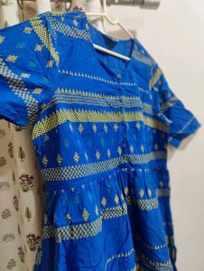 Blue Printed Kurta