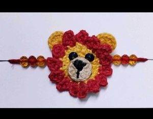 Lion Crochet Rakhi For Kids