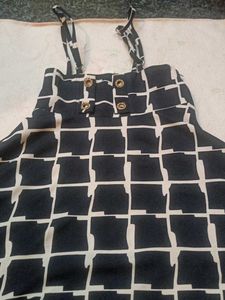 Patterned Black Dress