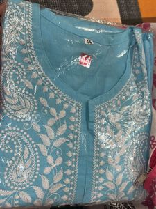 Xxl Chikenkari Kurti