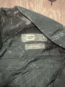 Patterned Black Shirt