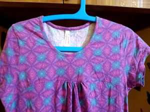 Purple Patterned T-Shirt
