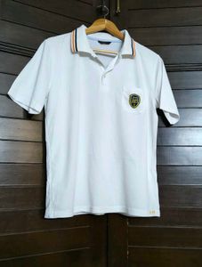 Skool Men White Polo Tshirt