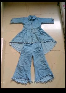 Denim Two-Piece Set