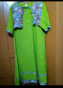 Green Cotton Kurta