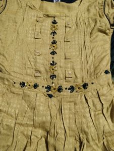 Yellow Green Kurta Set