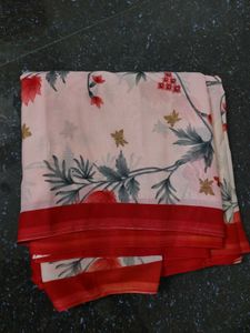Floral Print Saree
